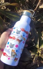 Termoska bandaska 500 a 750 ml Kočky a klubíčka