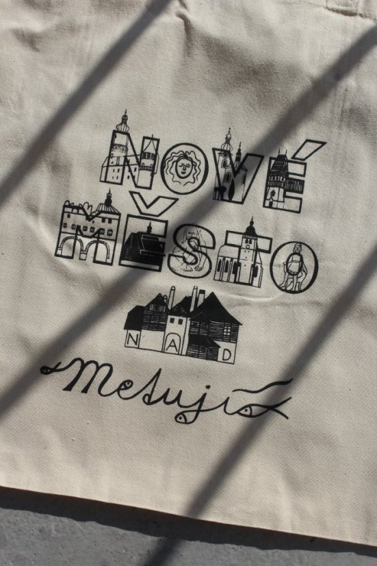 Plátěná látková taška Nové Město nad Metují
