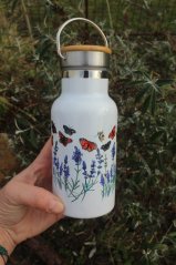 Termoska mini bandaska 350 ml Levandule a motýli