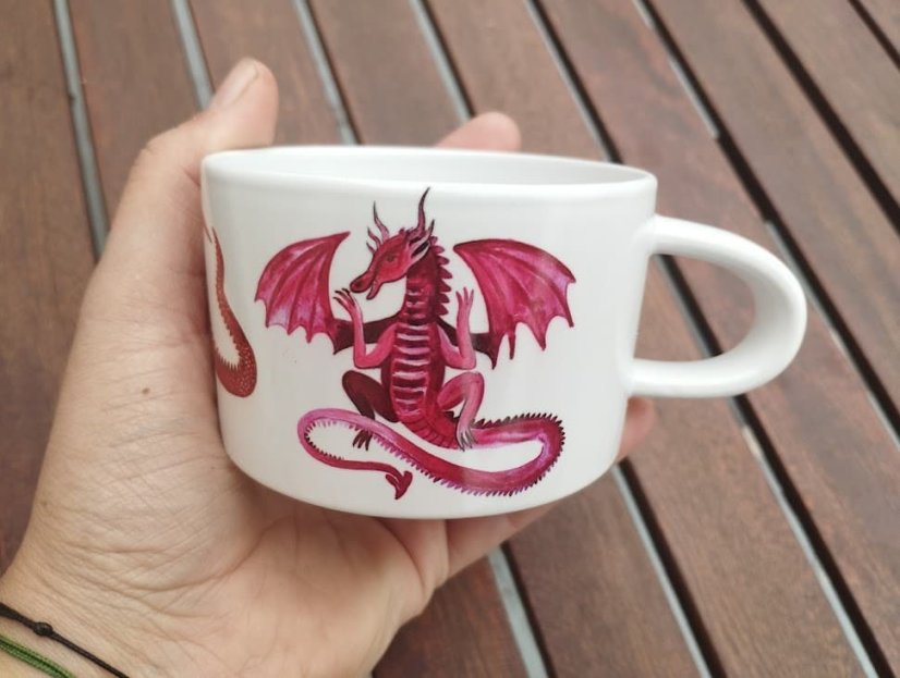 Makronka keramická draci