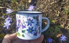 Plecháček Fialky a podléšky černý lem