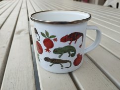 Plecháček Chameleoni a granátová jablíčka stříbrný lem