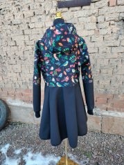 Softhsellový kabátek ptáčci lesní plody