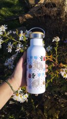 Termoska bandaska 500 a 750 ml Lední medvěd se srdíčky