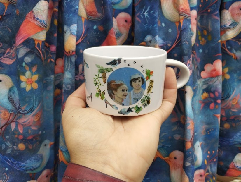 Makronka keramická Popelka a princ