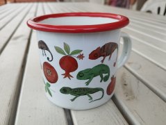Plecháček Chameleoni a granátová jablíčka barevný lem