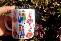 Porcelánový hrnek Moravské kroje