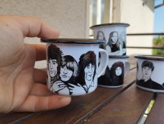 Plecháček malý Rolling Stones černý lem