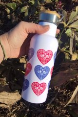 Termoska bandaska 500 a 750 ml Folklorní srdce
