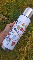 Termoska klasická 750 ml Krásná zahradnice