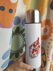 Termoska klasická 750 ml Slepice