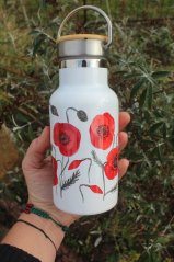 Termoska mini bandaska 350 ml Vlčí máky