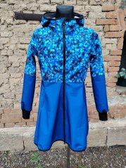 Softhsellový kabátek pomněnky modré