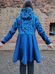 Softhsellový kabátek pomněnky modré