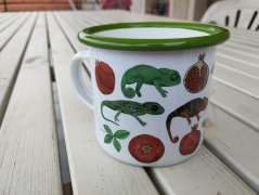 Plecháček Chameleoni a granátová jablíčka barevný lem