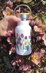 Termoska mini bandaska 350 ml Tulipány