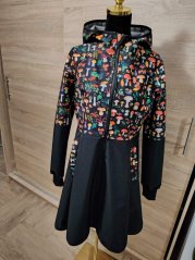 Softhsellový kabátek houbičky drobné