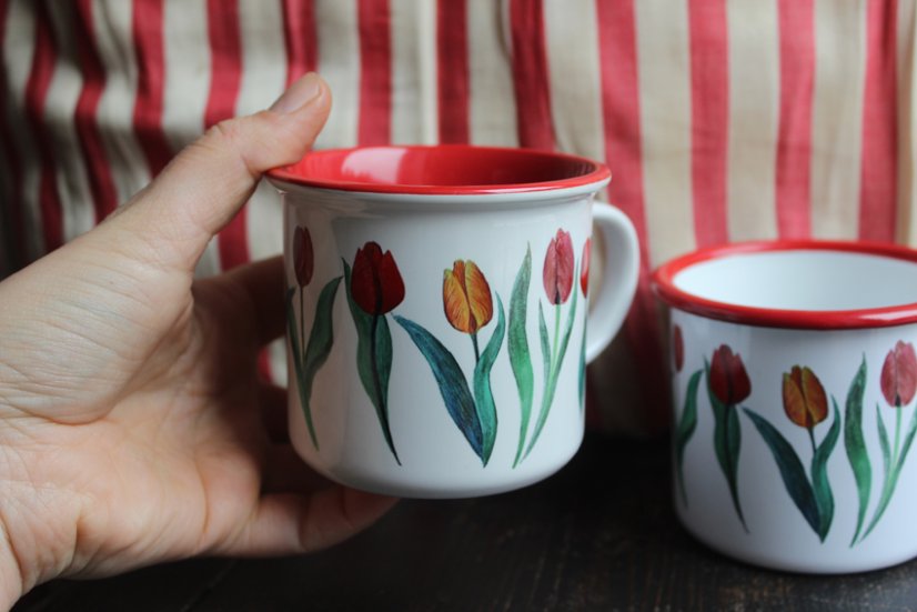 Neplecháček Tulipány barevný vnitřek