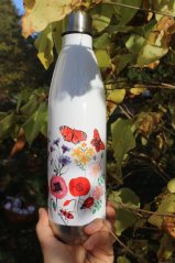 Termoska kuželka 750 ml Letní kvítí a motýli