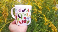 Porcelánový hrnek  Krásná zahradnice