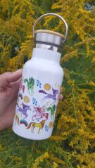 Termoska mini bandaska 350 ml Jednorožci