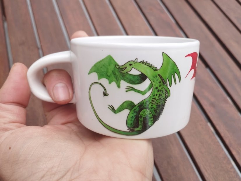 Makronka keramická draci