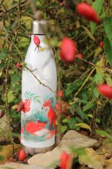 Termoska kuželka 750 ml Lišky rozkvetlé