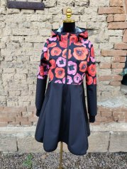 Softhsellový kabátek vlčí máky