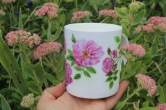 Porcelánový hrnek  Růže z Damašku