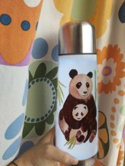 Termoska klasická 750 ml Panda velká