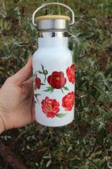 Termoska mini bandaska 350 ml Pivoňky