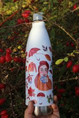 Termoska kuželka 750 ml Podzimní holka