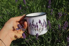 Neplecháček Levandule černý lem