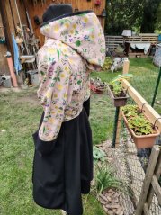 Softhsellový kabátek bylinky starorůžová