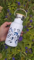 Termoska mini bandaska 350 ml Vlaštovky modré