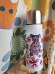 Termoska klasická 750 ml Koala s mláďaty