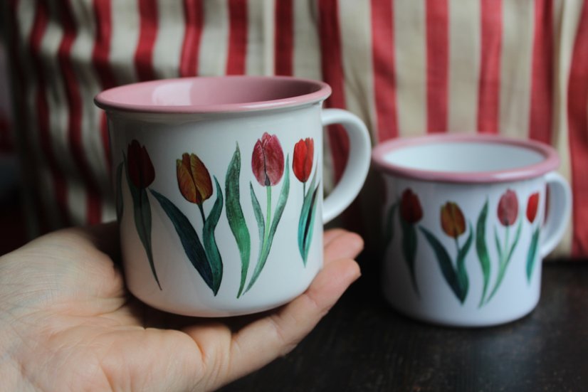 Neplecháček Tulipány barevný vnitřek