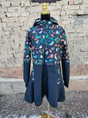 Softhsellový kabátek ptáčci lesní plody