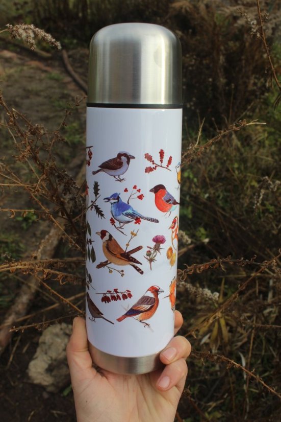 Termoska klasická 750 ml Ptačí sněm