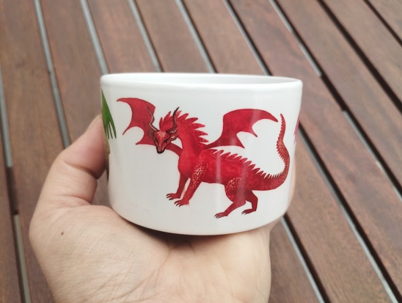 Makronka keramická draci