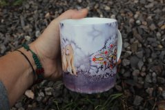 Porcelánový hrnek Zimní lední medvěd na ledu