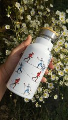 Termoska mini bandaska 350 ml Lyžaři běžkaři