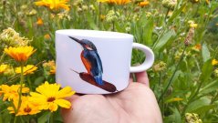 Makronka keramická Ledňáček